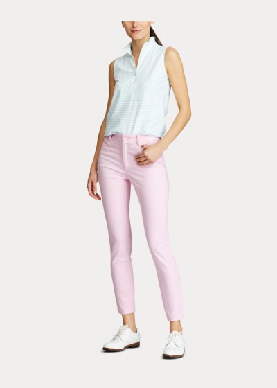 Pantalones Ralph Lauren Mujer Rosas - Stretch Twill Golf - DXYVU9127